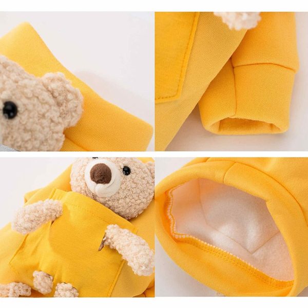 Áo gấu Teddy cho chó mèo PETWISH