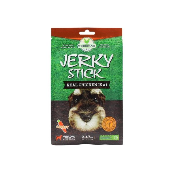 Bánh thưởng cho chó vị cà rốt WUJI Jerky Stick Carrot Flavor 70g