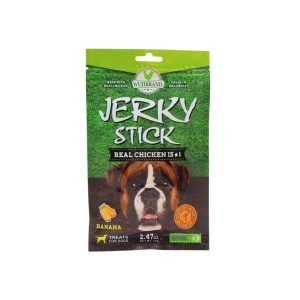 Bánh thưởng cho chó vị chuối WUJI Jerky Stick Banana Flavor 70g