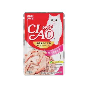 Pate mèo Ciao vị cá ngừ và cá hồi 60g