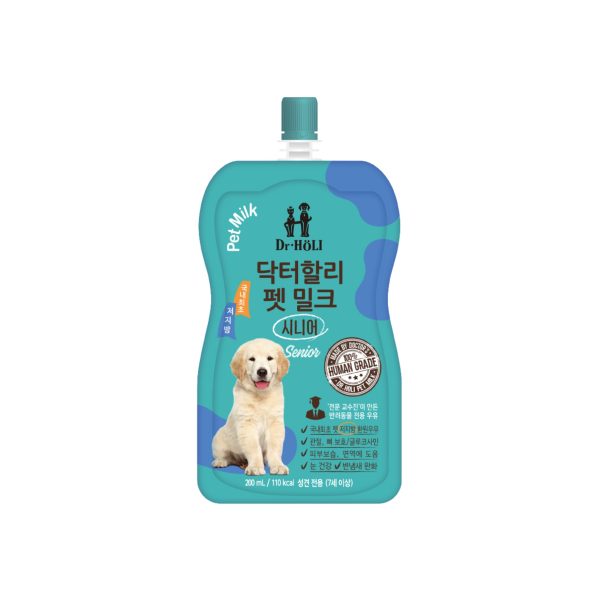 Sữa tươi cho chó ít béo DR. HOLI Dog Milk Senior 220ml