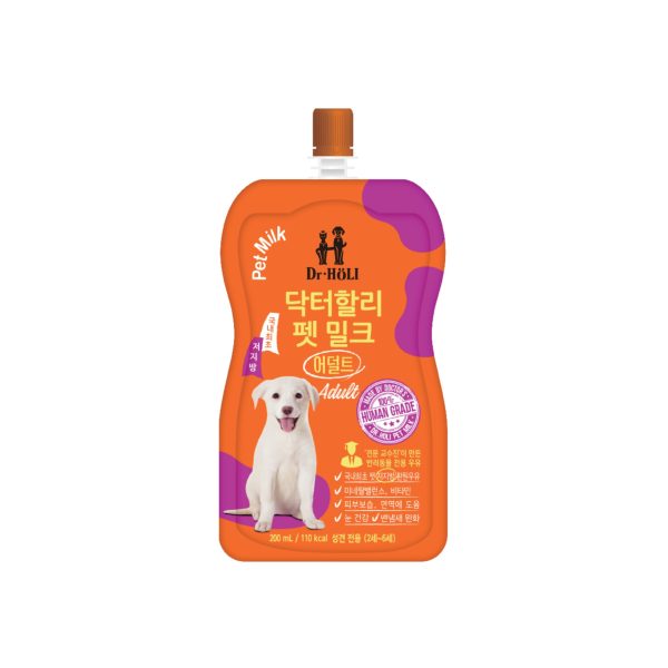 Sữa tươi cho chó trưởng thành ít béo DR. HOLI Dog Milk Adult 220ml