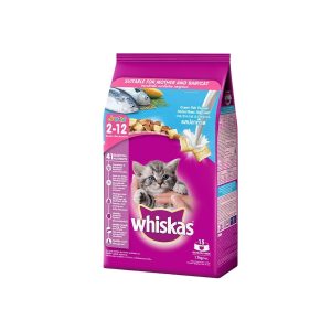 Thức ăn cho mèo con vị cá biển và sữa WHISKAS Ocean Fish 1.1 Kg